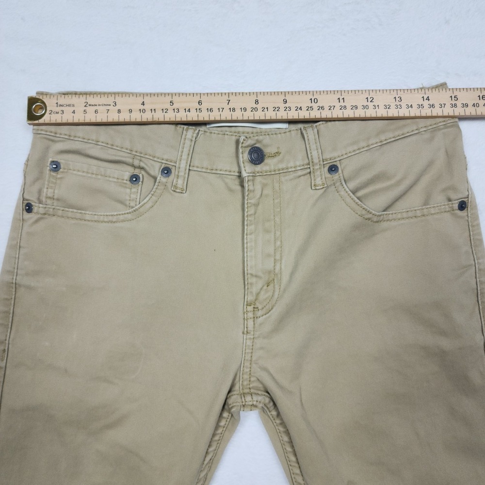 Levis 511 Slim Fit Jeans Womens Size 16 28x28 Khaki Stretch Denim Pants - Picture 8 of 16